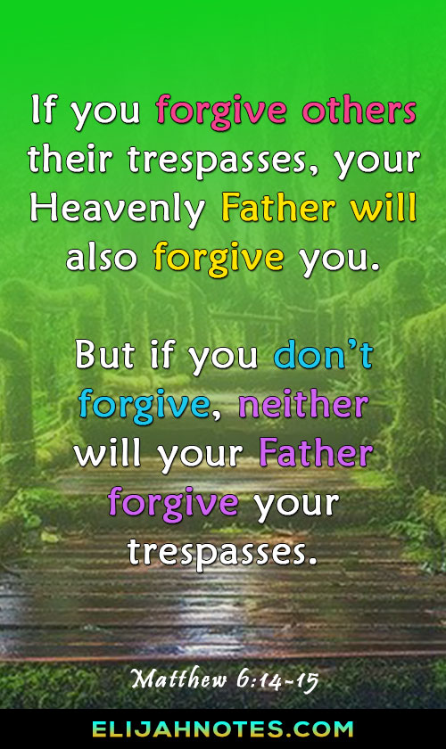 bible verse about forgiveness for others
